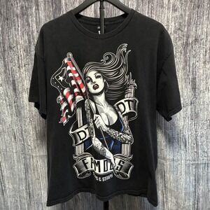 Famous Stars & Straps American Beauty Graphic T-Shirt Black XL Short Sleeve